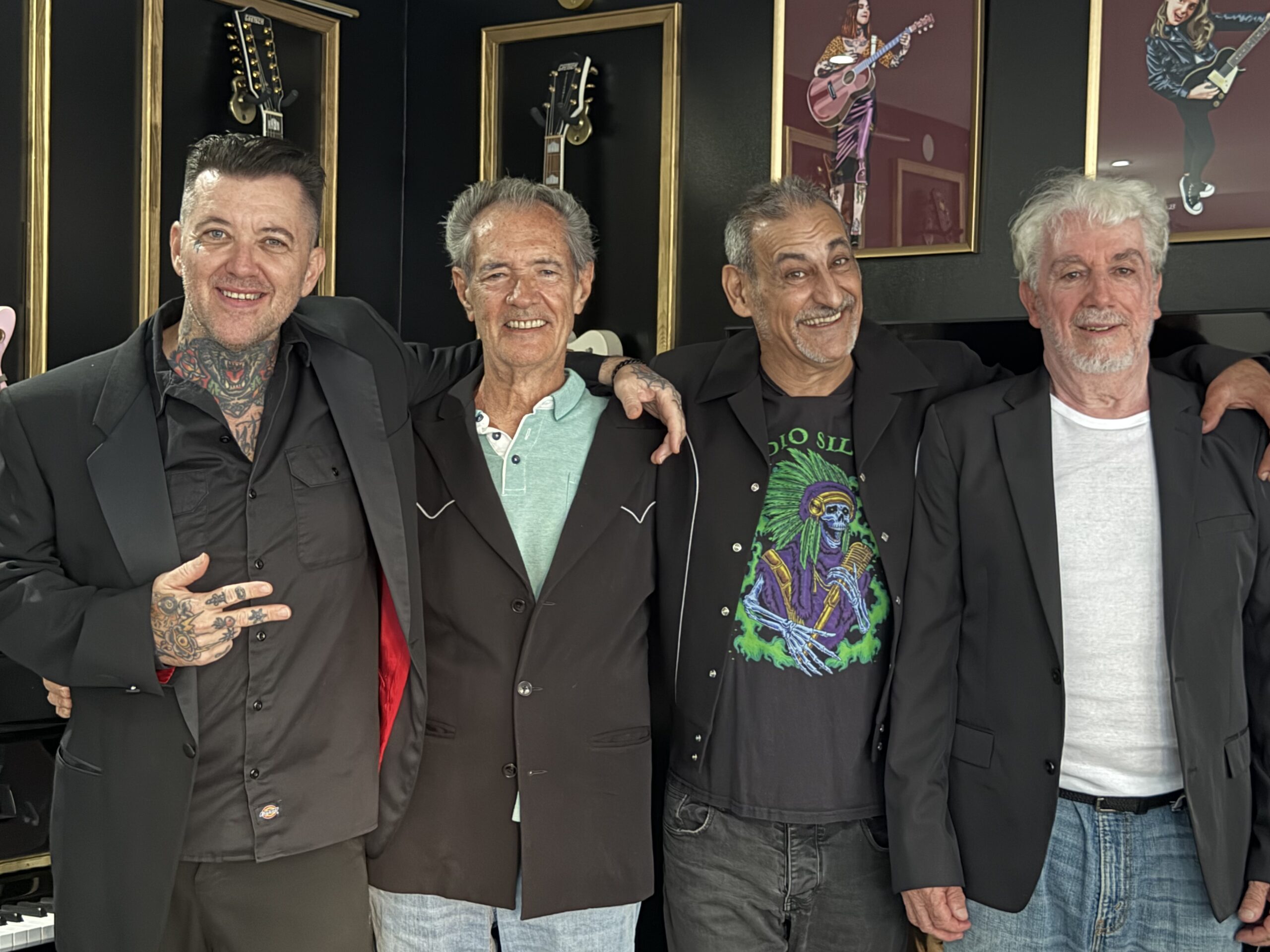 Los DropShot reunidos: Ramón Arcusa, Al Dual, José Antonio y Antonio Capel